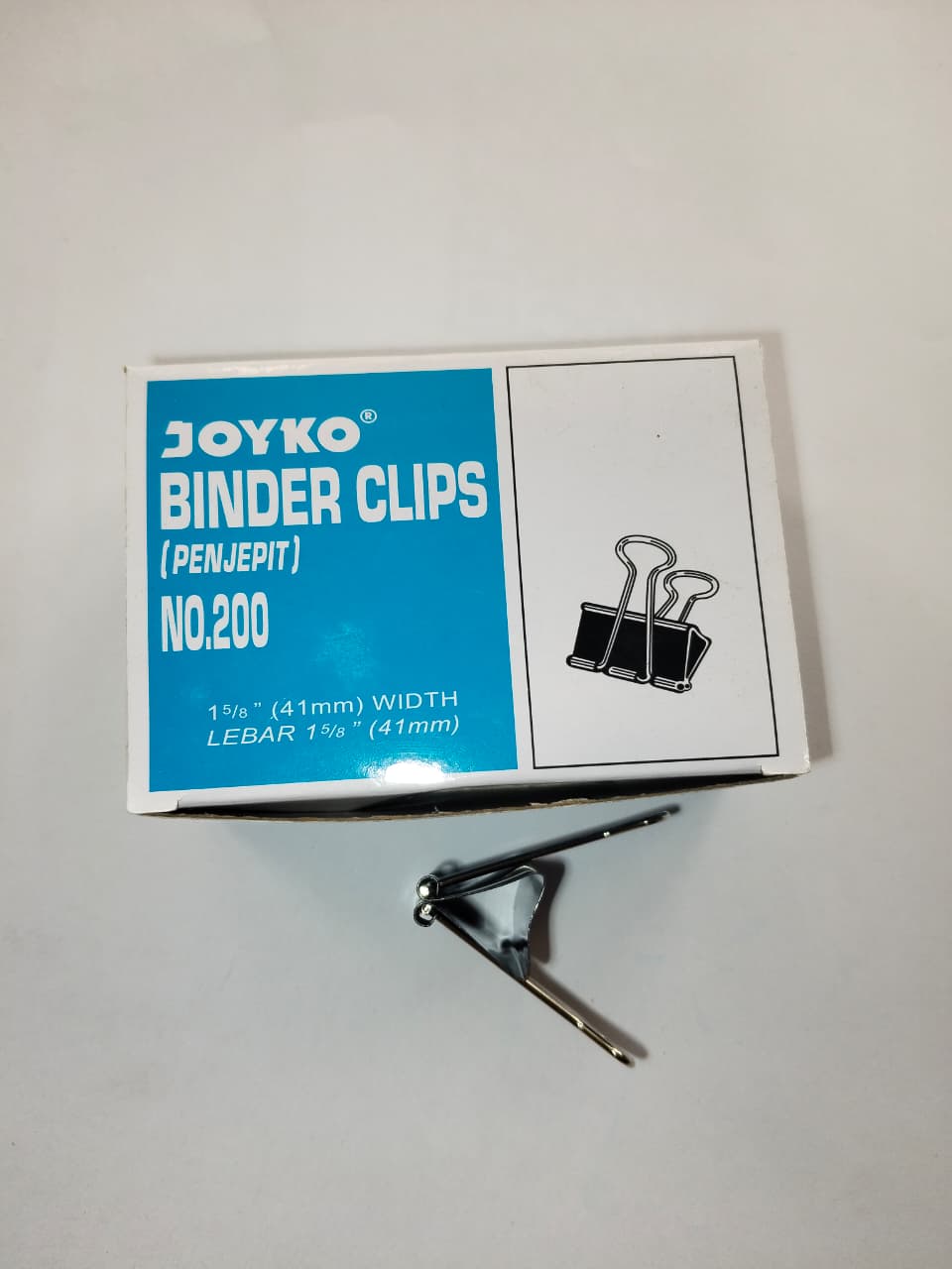 BINDER CLIP 200 (KOTAK) 12 PSC