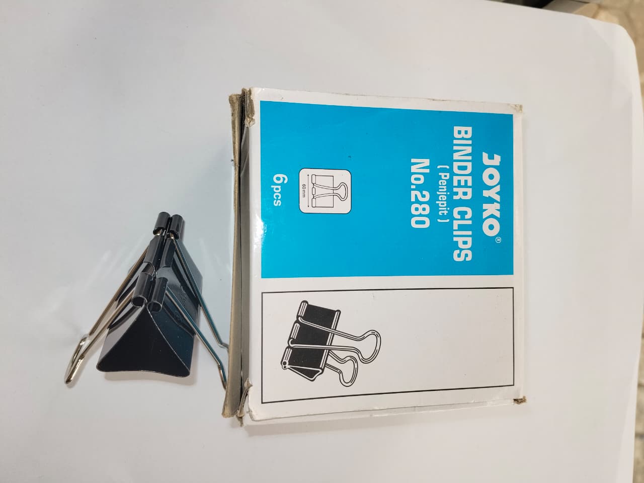 BINDER CLIP 280 (KOTAK) 6 PCS