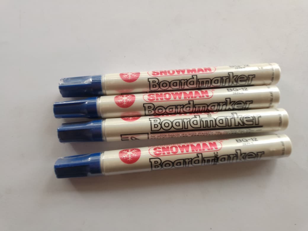 Spidol Biru Snowman (Non Permanen)
