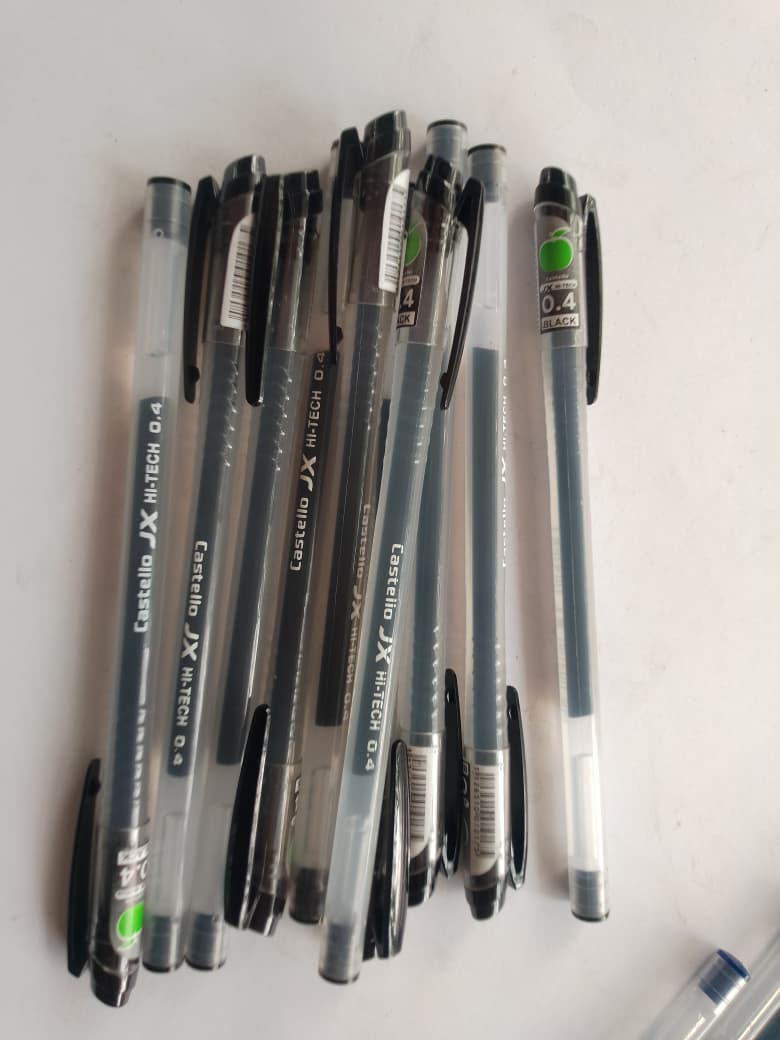 pulpen castelo JX Hi-Tech Hitam 0.4